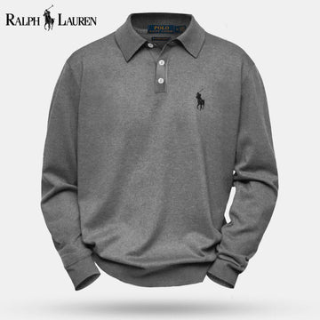 RL Pull en laine tricotée à torsades