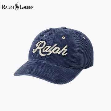 RL Casquette en velours côtelé avec logo