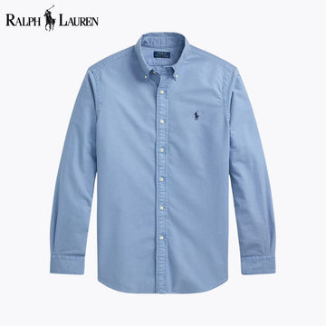 RL Chemise Oxford teinte en pièce coupe slim